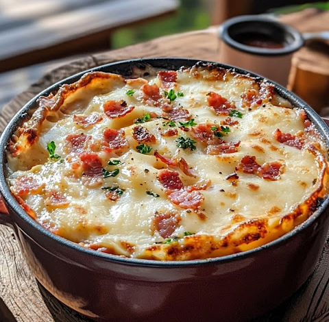 Sopa de papa y tocino