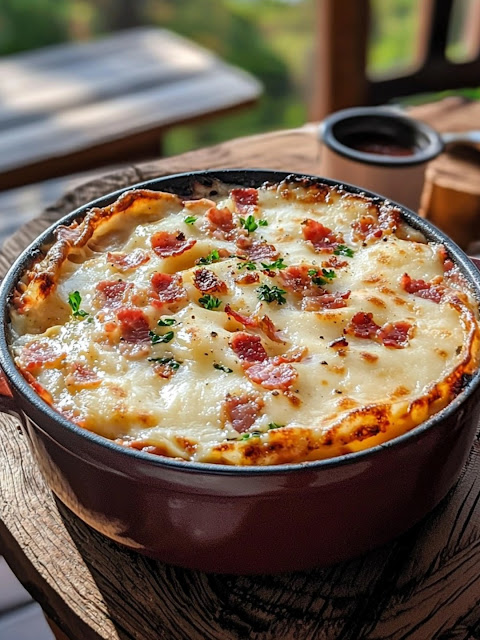 Sopa de papa y tocino