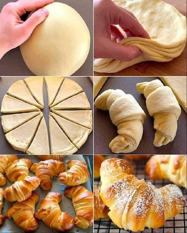 Croissants bicolores súper suaves