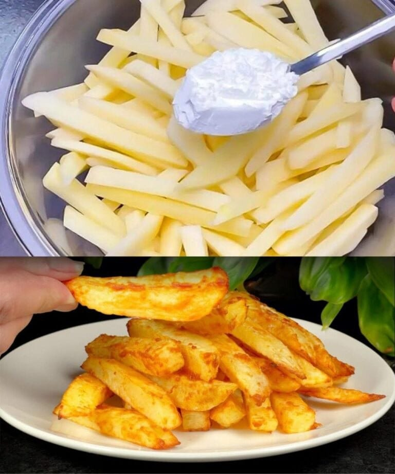 Una forma de hacer deliciosas y crujientes patatas fritas sin un chorrito de aceite