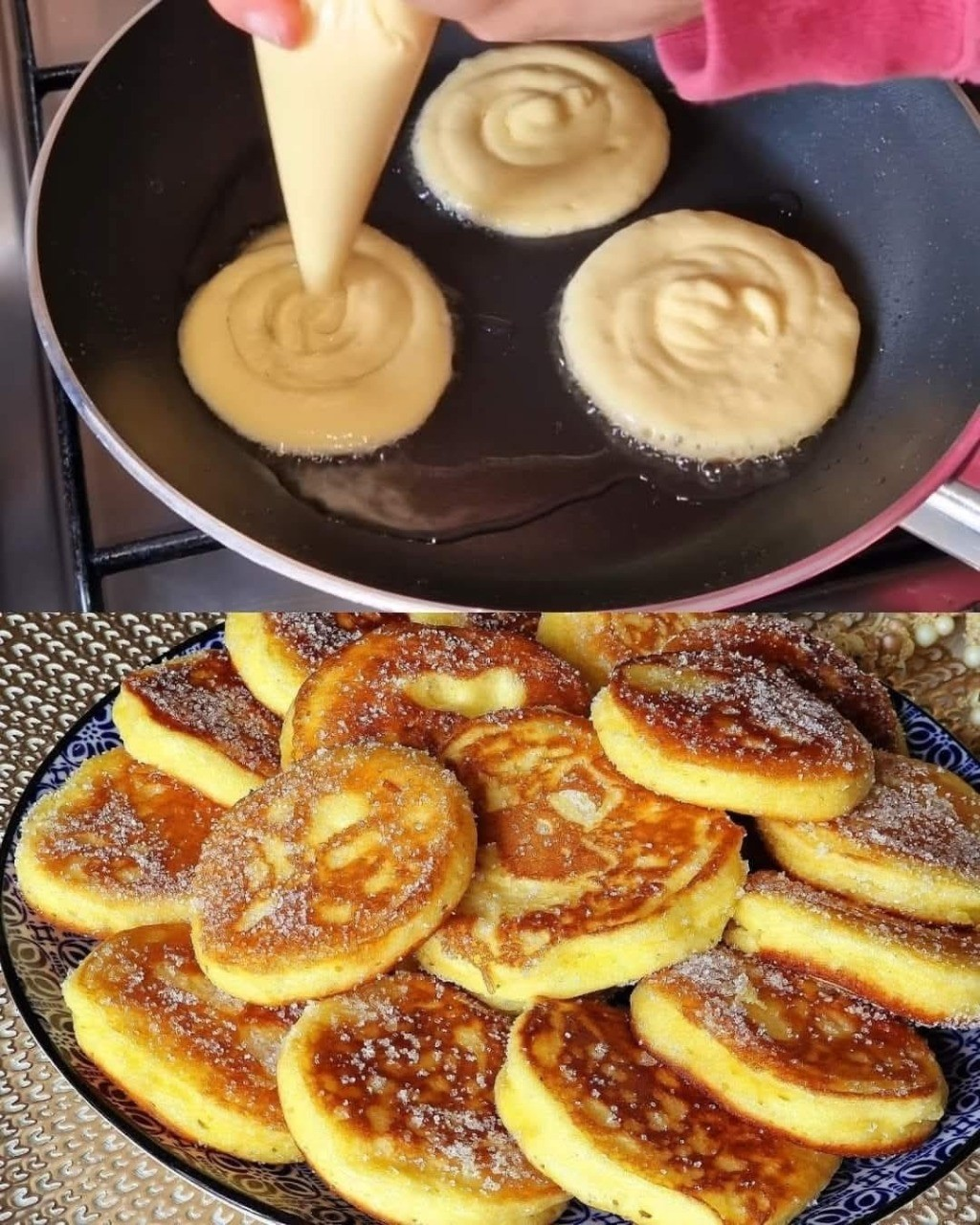 Panqueques de yogur sin horno rápidos y fáciles