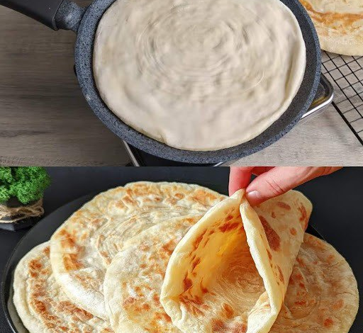 Receta de pan plano con queso cheddar