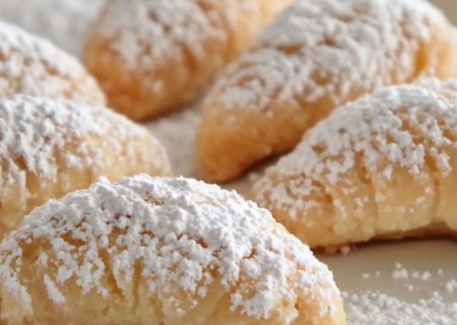 Auténticas medialunas de macarrones de almendras