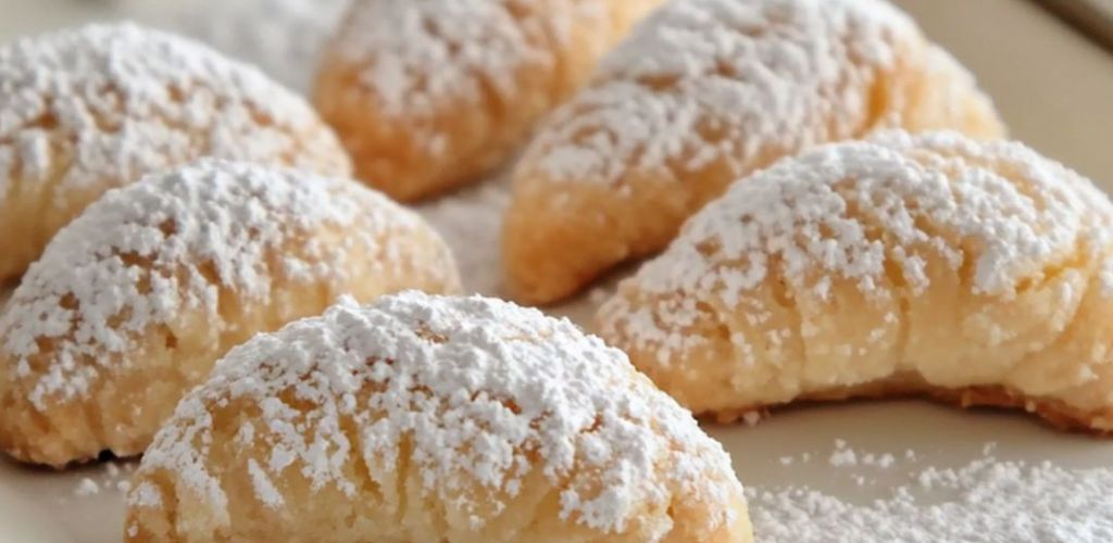 Auténticas medialunas de macarrones de almendras