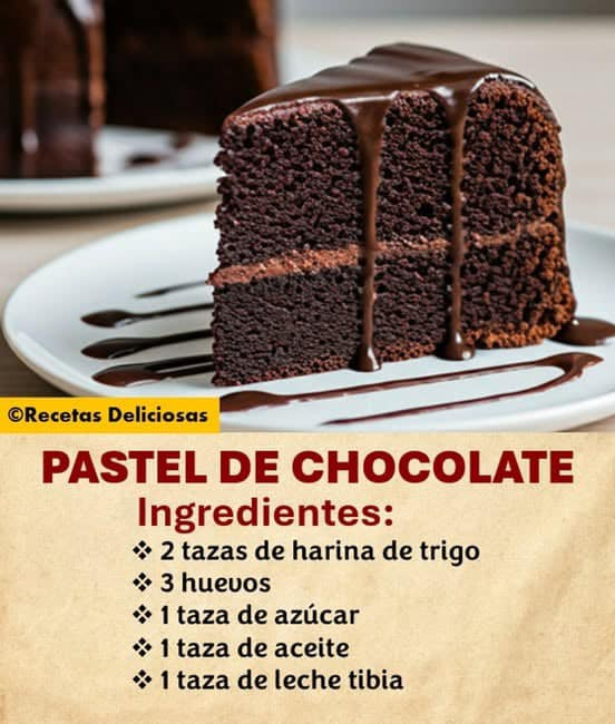 Pastel de Chocolate de la licuadora