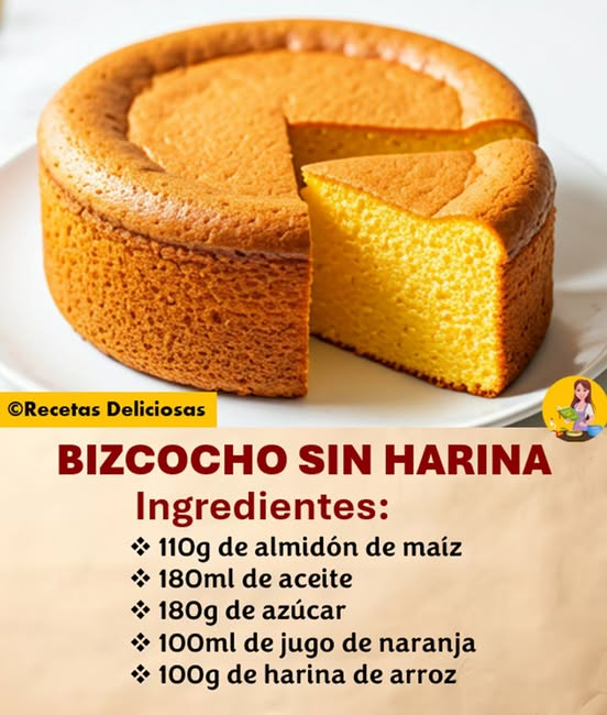 BIZCOCHO CASERO SIN HARINA DE TRIGO