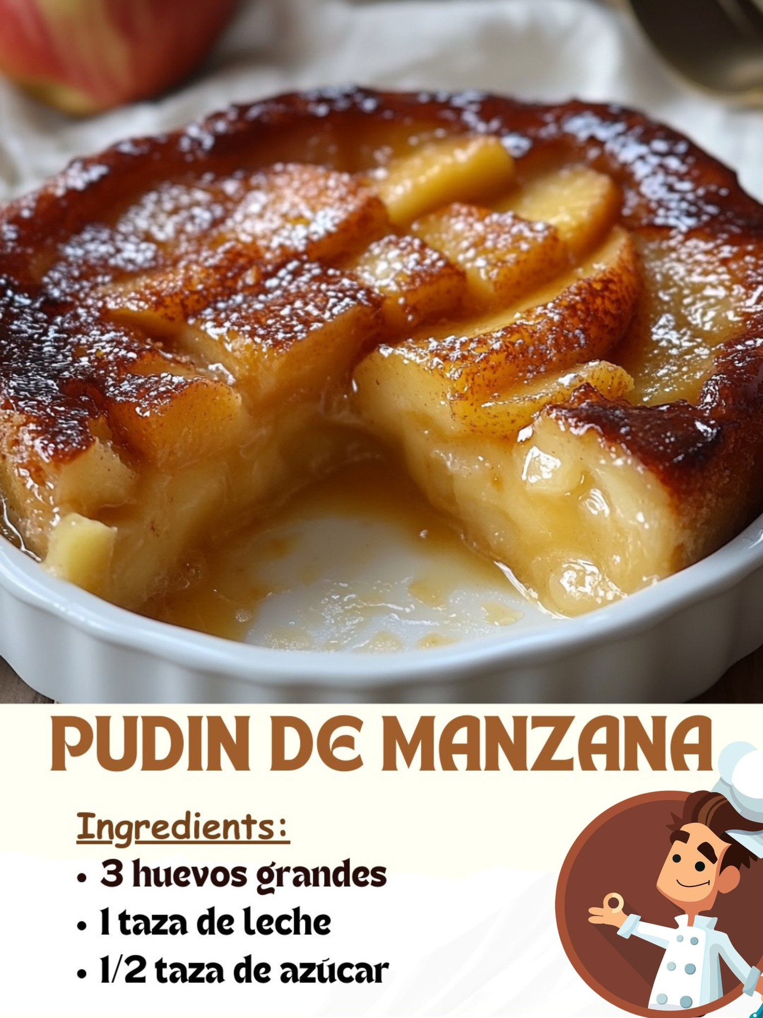 Pudin de Manzana