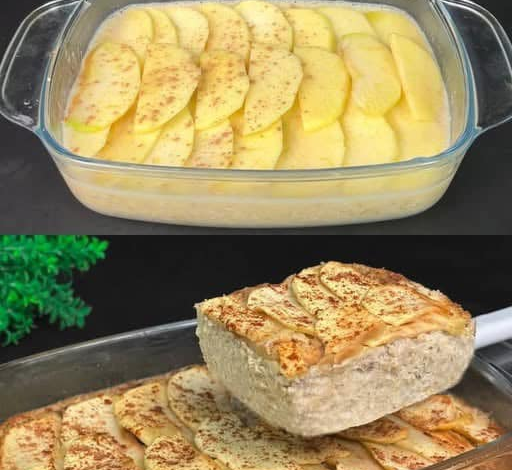 Avena al horno con manzana y plátano y nueces