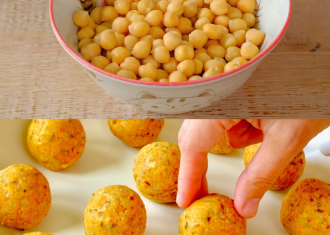 Bolitas de garbanzos y quinoa al horno