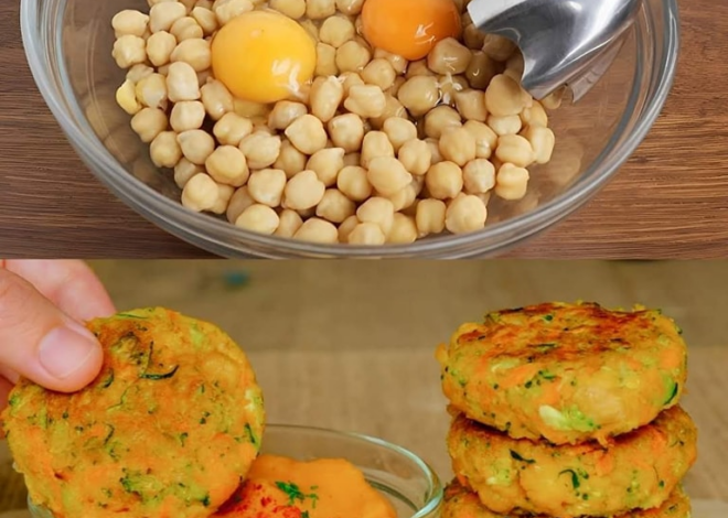 Albóndigas de garbanzos y verduras con puré de boniato