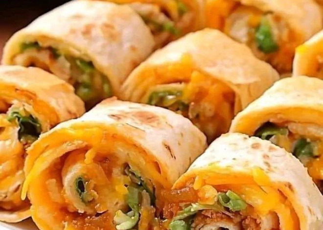 Rollitos de tortilla para tacos