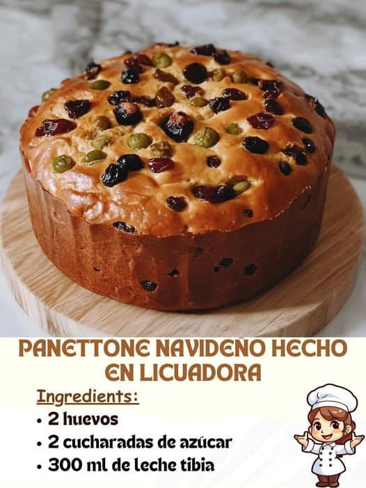 Panettone Navideño Hecho en Licuadora