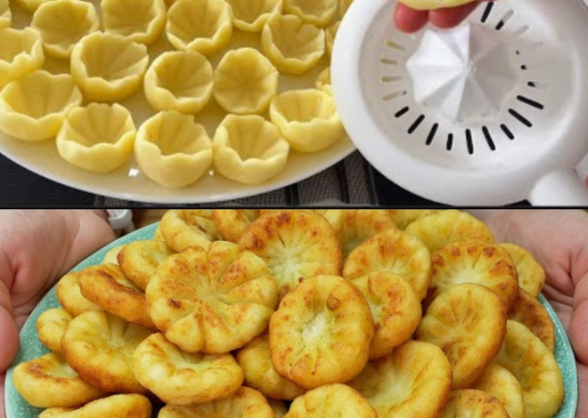 Bolas de patata fritas crujientes con salsa de jengibre