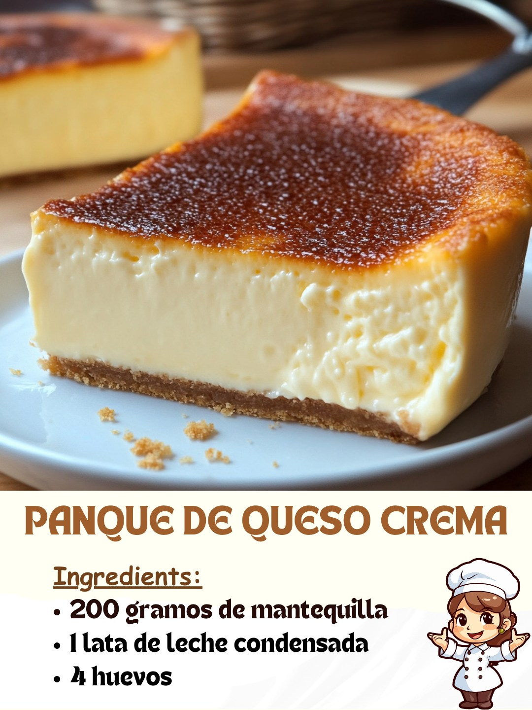 Panque de Queso Crema