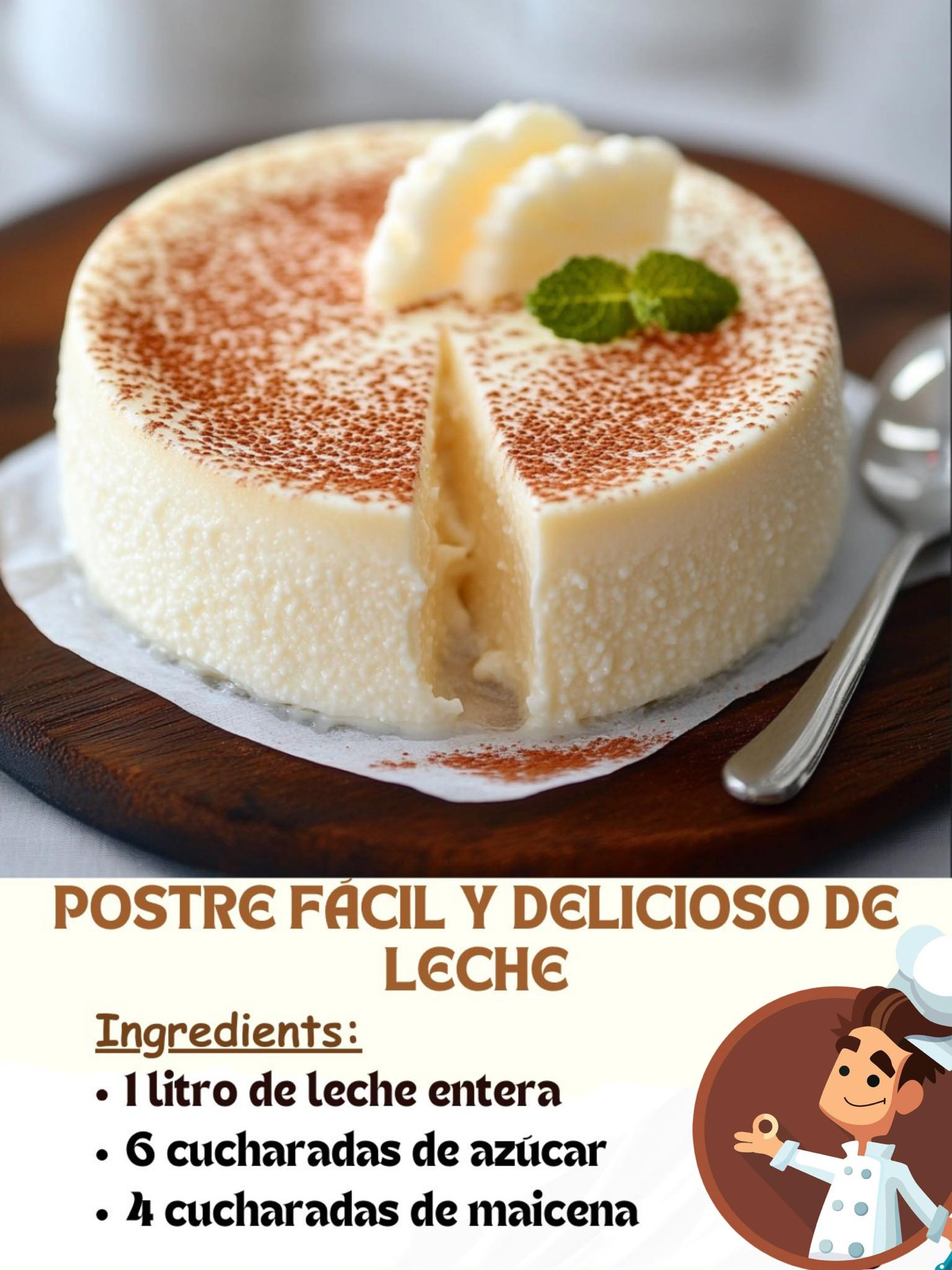 Postre Fácil y Delicioso de Leche