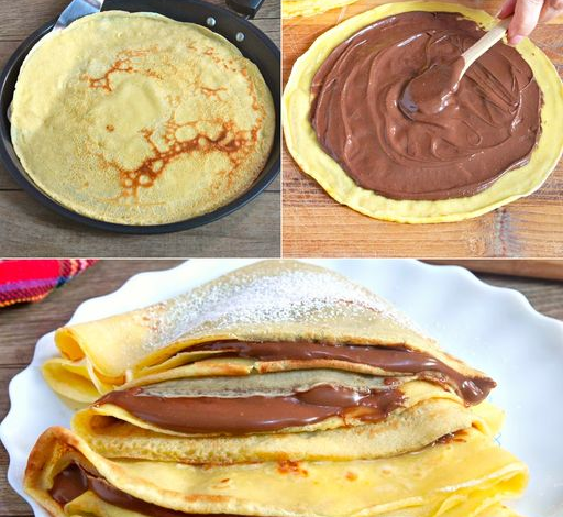 Crepes irresistibles con Nutella