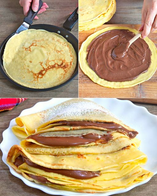 Crepes irresistibles con Nutella