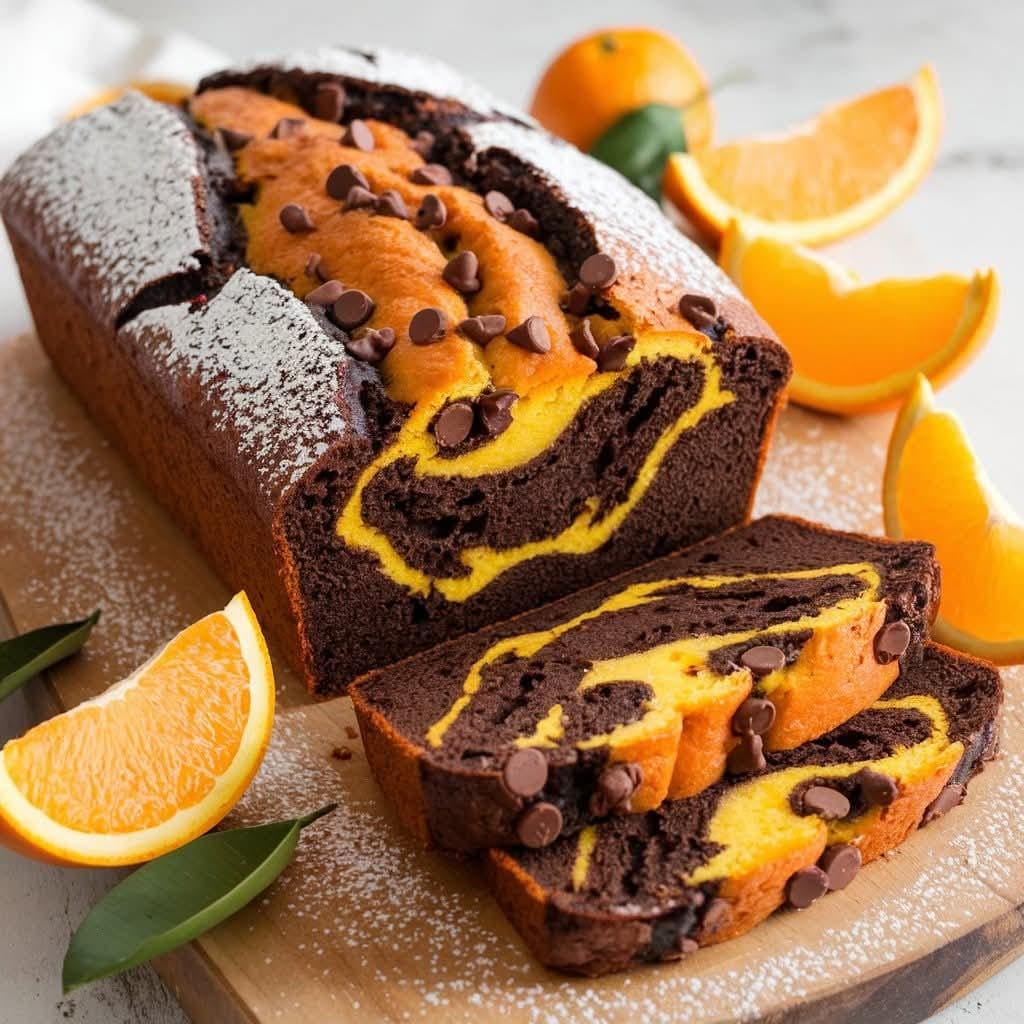 Pan de dicha de chocolate y naranja