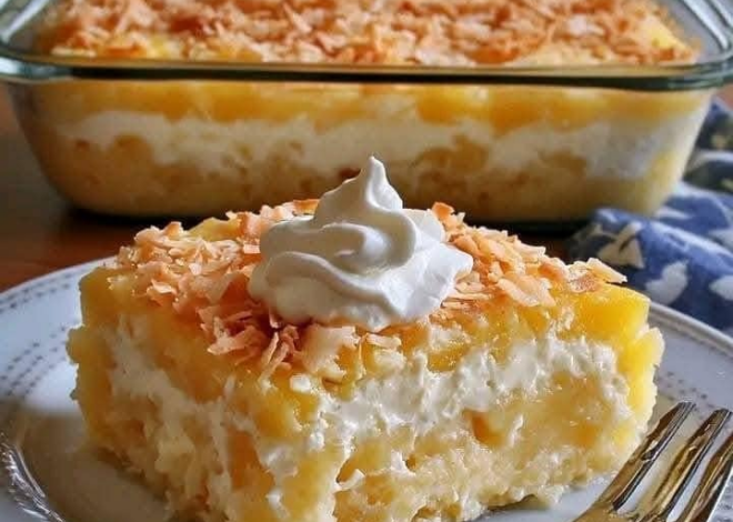 ¡¡¡Pastel de ensueño de piña y coco!!!