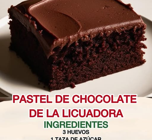 Pastel de Chocolate de la licuadora