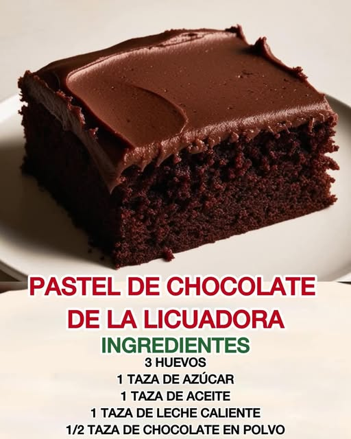 Pastel de Chocolate de la licuadora