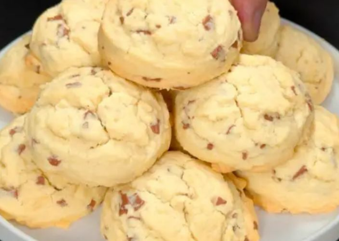 Galletas de mantequilla con chispas de chocolate