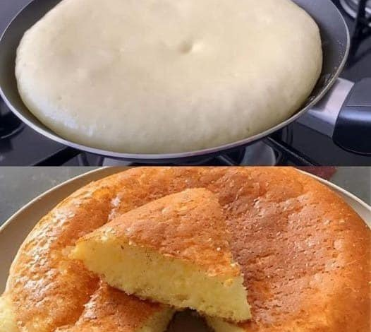 Receta de un pastel cocinado en la estufa