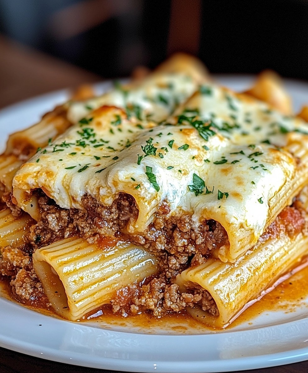 Receta de pasta con conchas rellenas de carne y ricotta cremosa