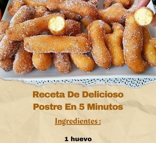 Receta De Delicioso Postre En 5 Minutos