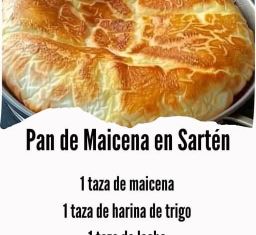 Receta de Pan de Maicena en Sartén