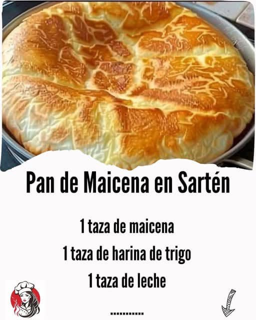 Receta de Pan de Maicena en Sartén