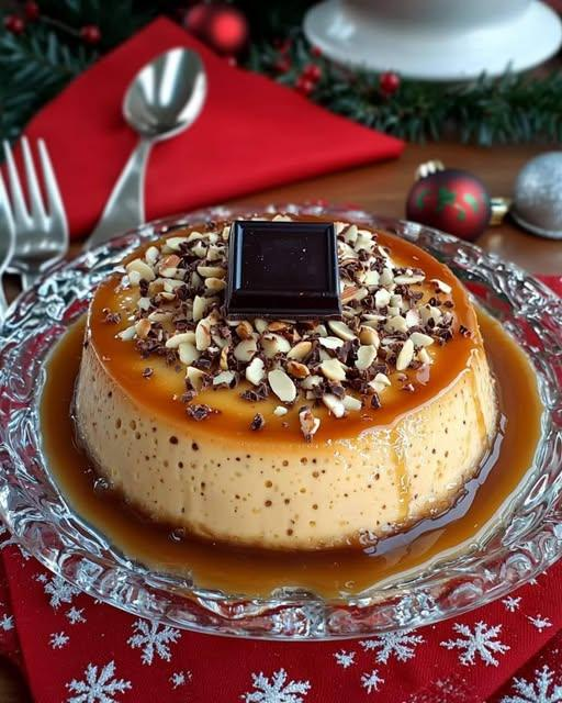 Flan de Queso y Turrón Jijona: Un Postre Navideño Irresistible