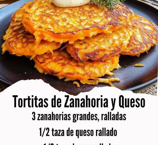 Tortitas de Zanahoria y Queso