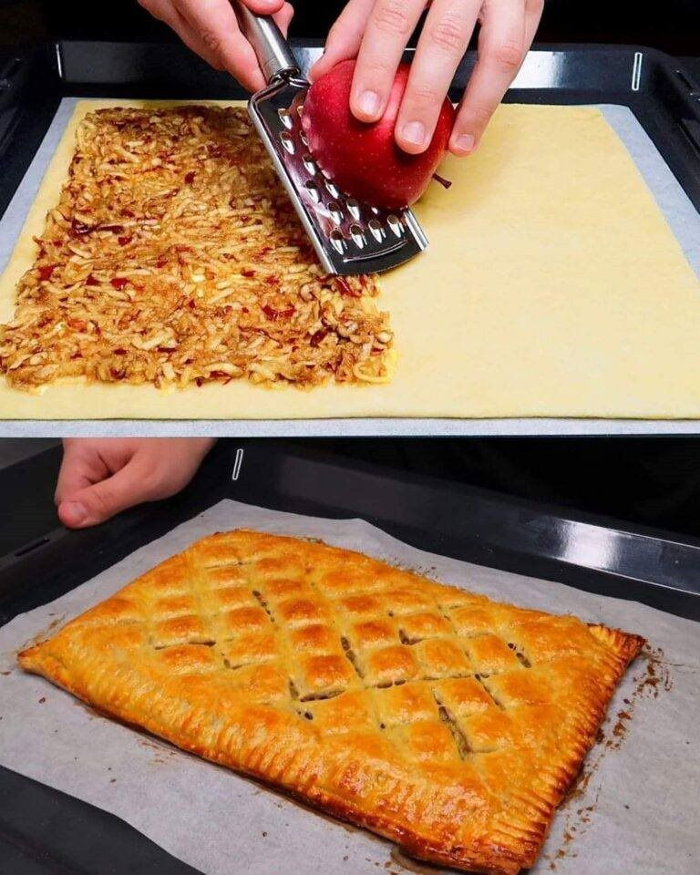 Galletas de hojaldre fáciles con manzana y canela