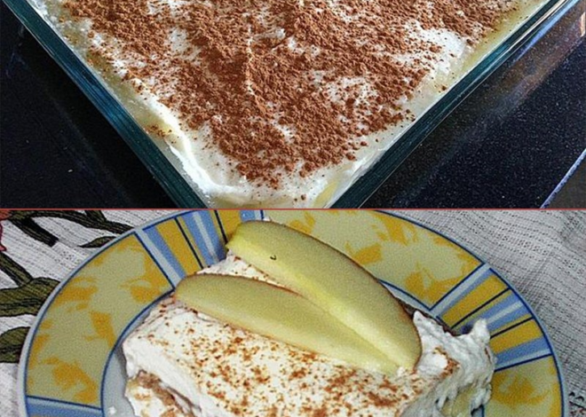 ¡Tan cremoso y delicioso, tiramisú de manzana!