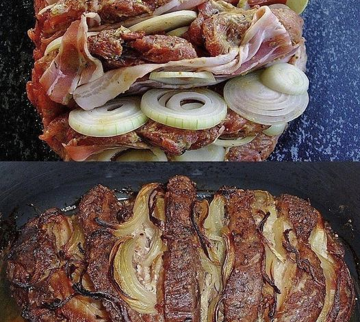 Asado de cuello relleno