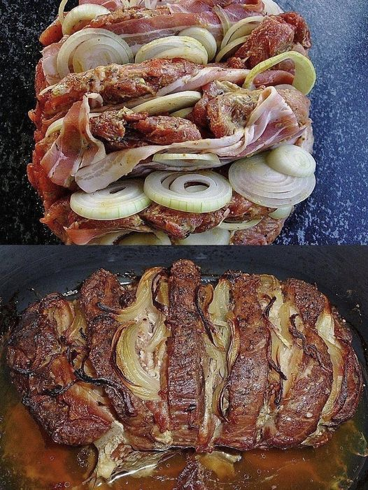 Asado de cuello relleno