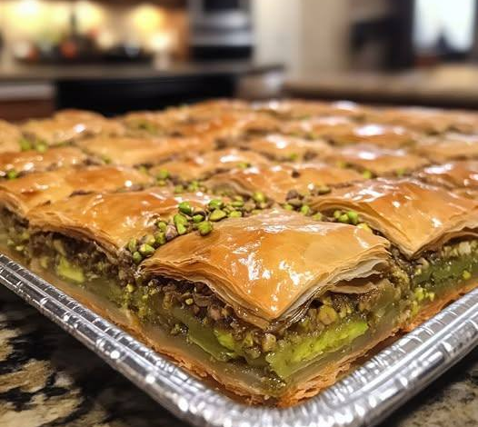 Delicioso Baklava Relleno de Pistache