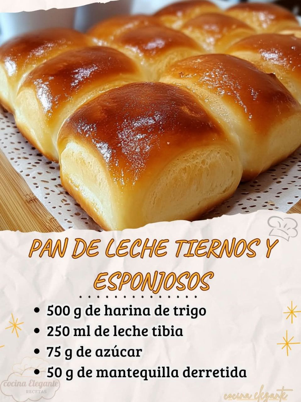 Pan de Leche Tiernos y Esponjosos