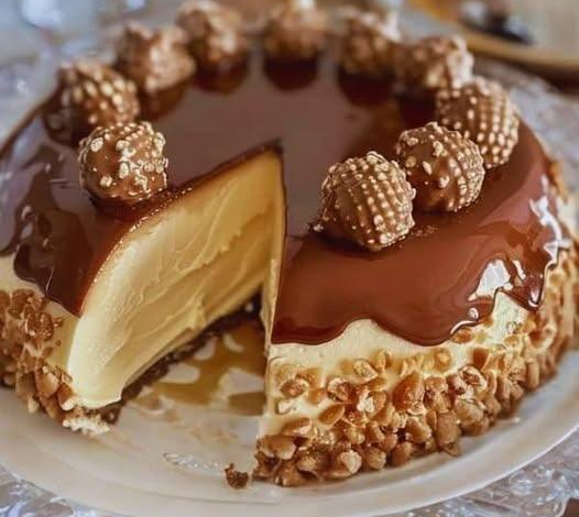 Flan de Ferrero Rocher