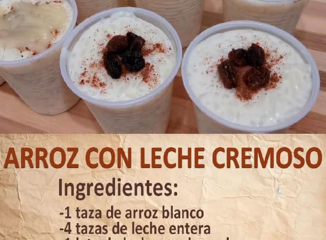 ARROZ CON LECHE CREMOSO