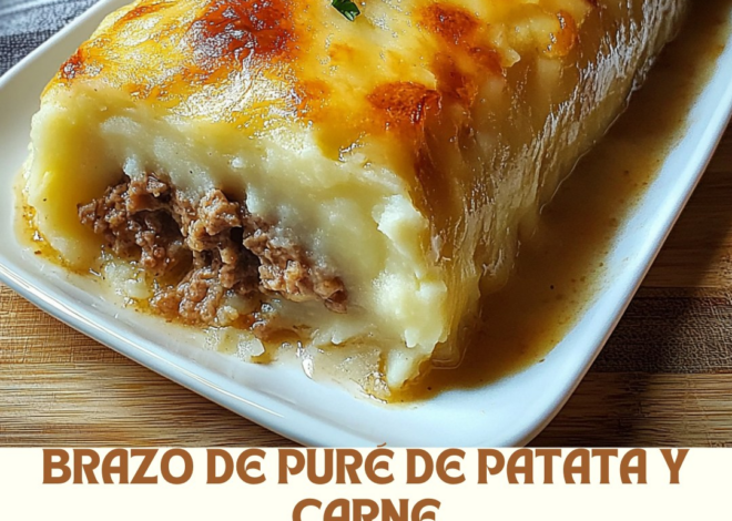 Brazo de Puré de Patata y Carne