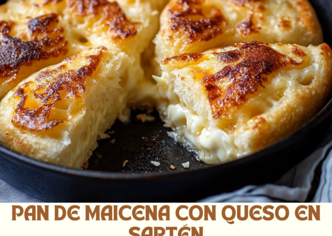 Pan de Maicena con Queso en Sartén