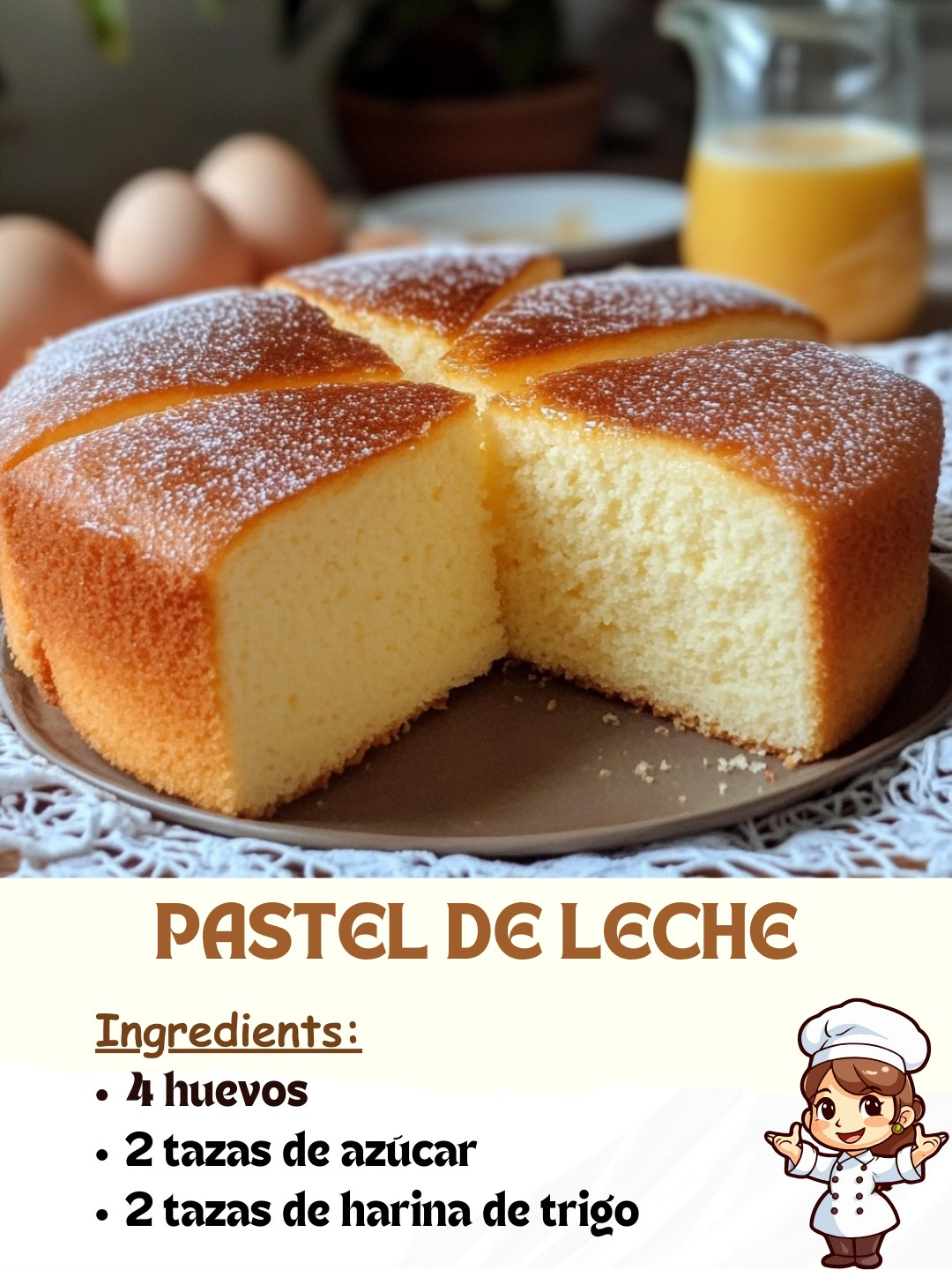 Pastel de Leche