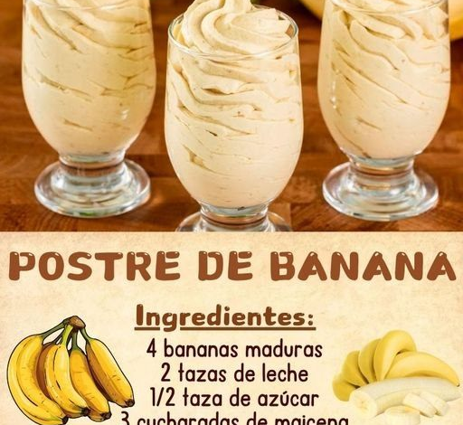 Cómo hacer un delicioso postre de banana