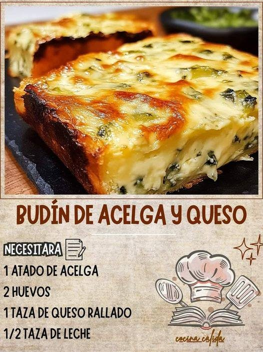 Budín de Acelga y Queso