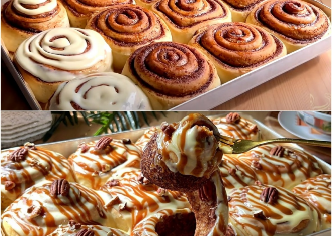 Bollos de canela con masa de algodón como nubes